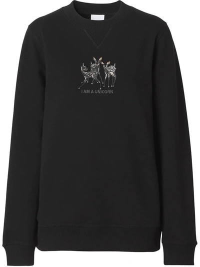 Shop Burberry Sweatshirts In Black