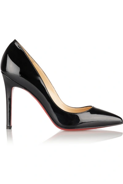 Christian Louboutin The Pigalle 100 Patent-leather Pumps In Black