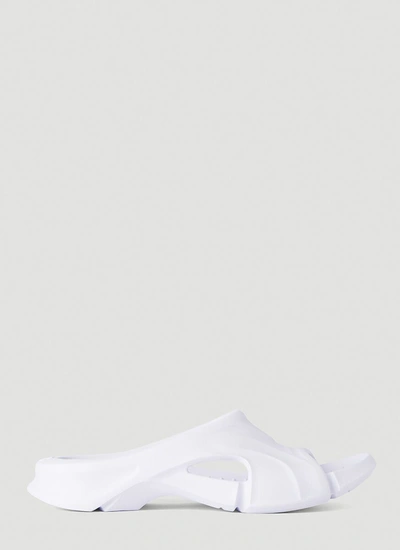 Shop Balenciaga Mold Slide Slides In White