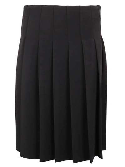 Shop Calvin Klein Pleated Skirt In Black