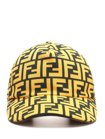 Shop Fendi Ff Motif Baseball Cap In Multi