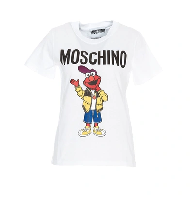 Shop Moschino X Sesame Street Elmo T In White