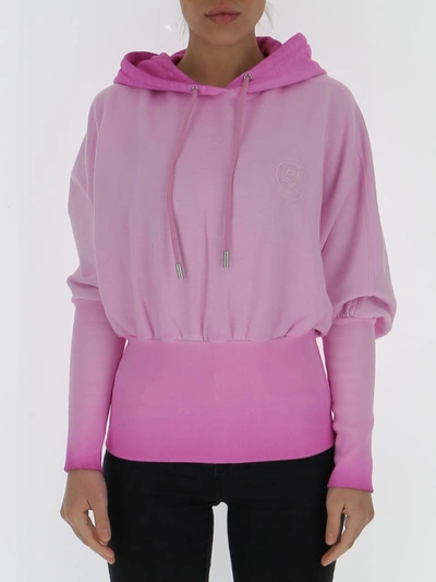 Shop Opening Ceremony Fitted Waistband Hoodie In Pink