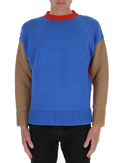 Shop Opening Ceremony Logo Colour Block Knit Jumper In Multi
