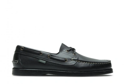 Paraboot Barth Boat Shoe In Lisse Noir | ModeSens