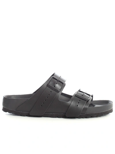 Shop Rick Owens X Birkenstock Arizona Buckled Sandals In Black