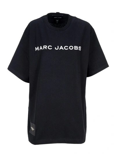 Shop Marc Jacobs Logo Printed Crewneck T In Black