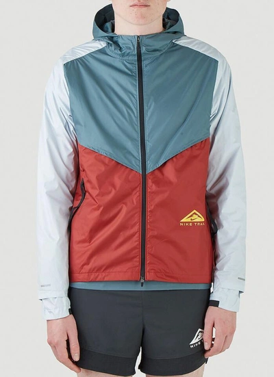 Shop Nike Windrunner Colour Block Jacket In Multi