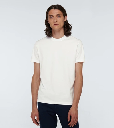 Shop Brunello Cucinelli Short-sleeved Cotton T-shirt In White