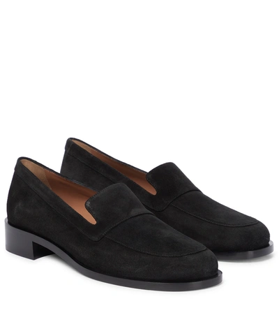 i dag Måne Tangle The Row Garcon Suede Loafers In Black | ModeSens