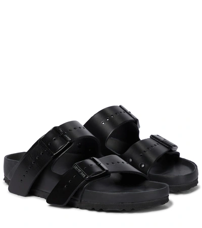 Shop Rick Owens X Birkenstock Phlegethon Arizona Sandals In Black