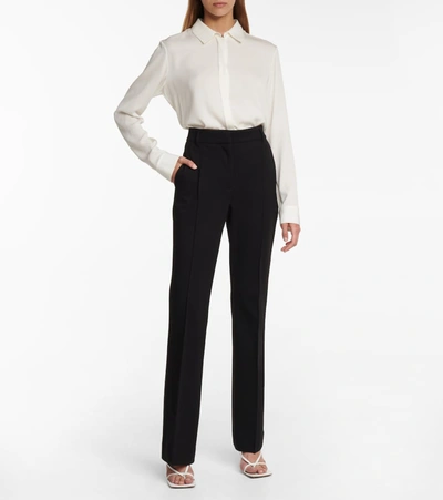 Shop Dorothee Schumacher Emotional Essence Flared Pants In Black