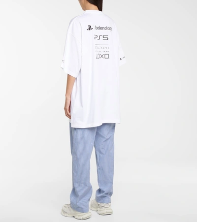 Balenciaga x Sony PS5 Unisex Cotton Graphic Release T-Shirt White
