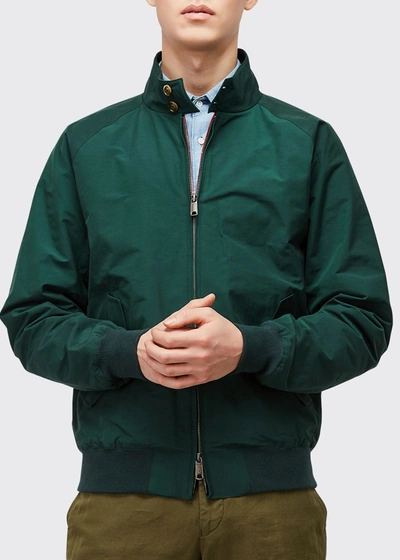 Shop Baracuta Men's G9 Tartan-lined Jacket In Racing Green