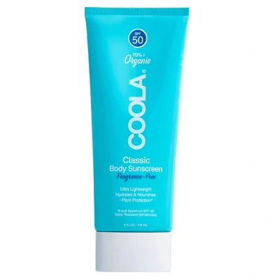 Shop Coola Classic Body Sunscreen Lotion Spf 50 - Fragrance Free