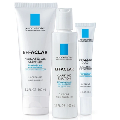 Shop La Roche-posay Effaclar 3 Step Acne Treatment System