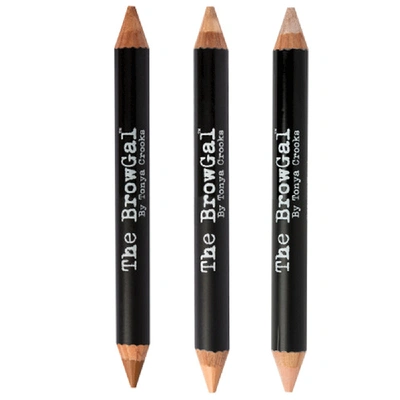 Shop Beautifiedyou The Browgal Highlighter Pencil In 02 - Nude,matte - Gold,shine