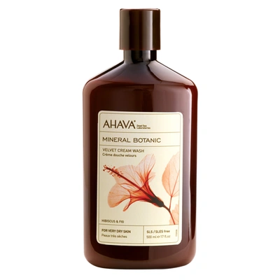 Shop Ahava Mineral Botanic Cream Wash Hibiscus & Fig