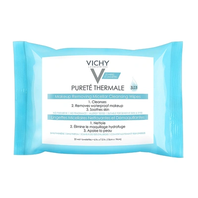 Shop Vichy Purete Thermale 3-in-1 Micellar Cleansing Wipes