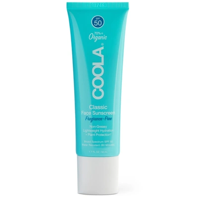 Shop Coola Classic Face Organic Sunscreen Spf50 - Fragrance Free