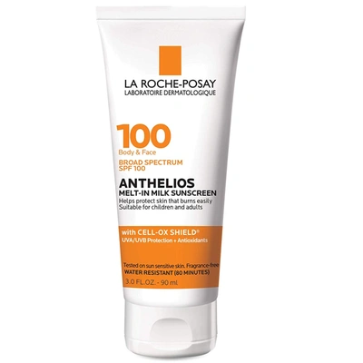 Shop La Roche-posay Anthelios Melt-in Milk Sunscreen For Face & Body Spf 100