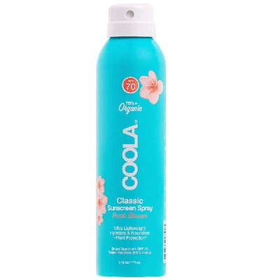Shop Coola Classic Body Sunscreen Spray Spf 70 - Peach Blossom