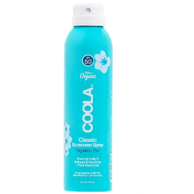 Shop Coola Classic Body Sunscreen Spray Spf 50 - Unscented