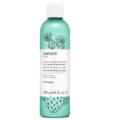 Shop Philosophy Nature In A Jar Cream-to-water Body Lotion With Cactus Fruit Extract