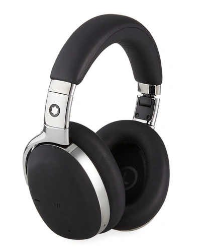Shop Montblanc Mb 01 Over-ear Headphones, Black/silver