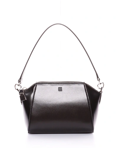 Shop Givenchy Antigona Xs Box Leather Shoulder Bag In Black