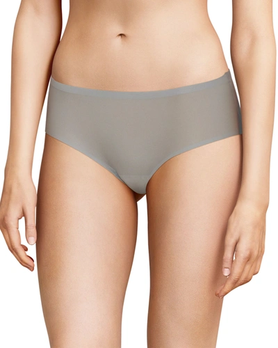 Shop Chantelle Soft Stretch Hipster Briefs In Grey Sky