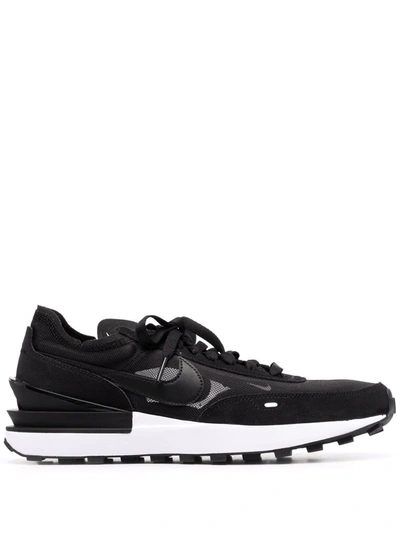 Nike Waffle One "black White" Sneakers In Black