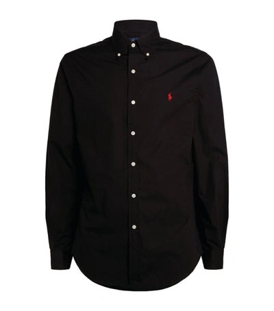 Shop Polo Ralph Lauren Cotton Oxford Shirt In Black