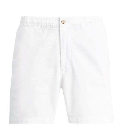 Shop Polo Ralph Lauren Cotton Twill Polo Prepster Shorts In White