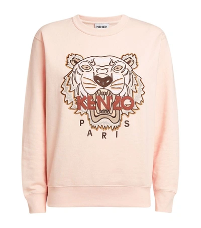 Shop Kenzo Cotton Icon Tiger Sweatshirt In Pink
