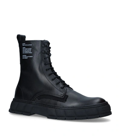 Shop Viron 1992 Combat Boots In Black