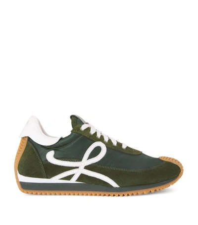Shop Loewe Flow Runner Sneakers In Green