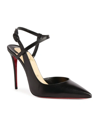 Shop Christian Louboutin Jenlove Leather Pumps 100 In Red