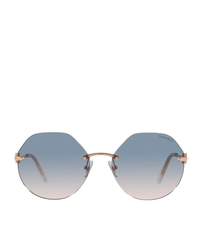 Shop Tiffany & Co Hexagonal Sunglasses In Red