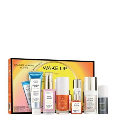 Shop Sunday Riley Wake Up With Me Skincare Gift Set In Multi