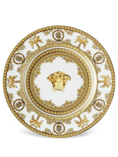 Shop Versace I Love Baroque Porcelain Plate (18cm) In Weiss
