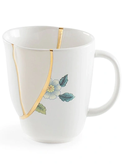 Shop Seletti Kintsugi No. 1 Mug In Weiss