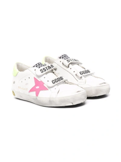 Shop Golden Goose Old School Touch-stap Sneakers In White