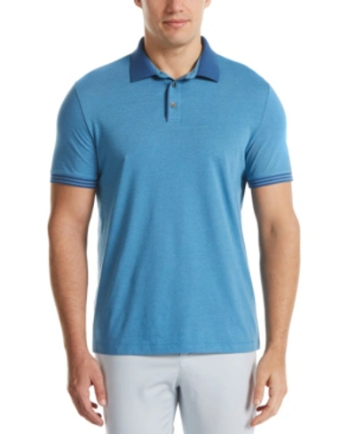 Shop Perry Ellis Men's Icon Polo Shirt In Parisian Blue