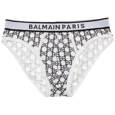 Shop Balmain B400 Brief In Bianco