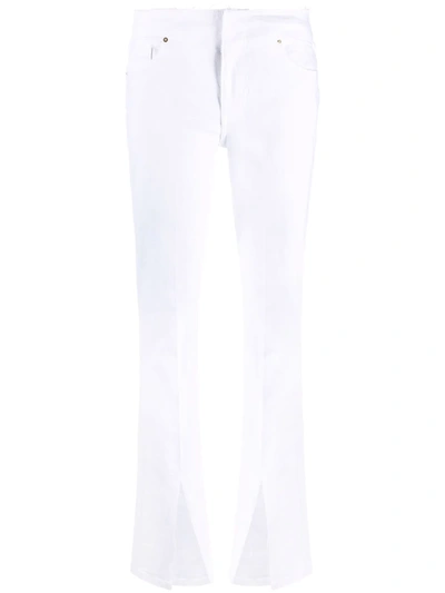 Frame Slit-detail Denim Jeans In Weiss