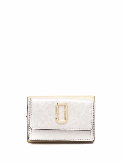 Shop Marc Jacobs The Snapshot Tri-fold Wallet In Gold