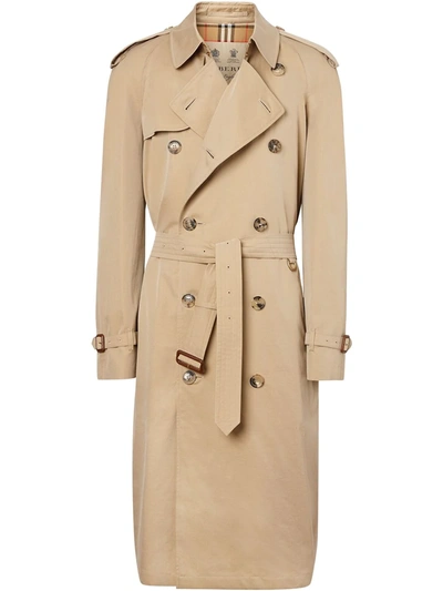Shop Burberry Westminster Heritage Trench Coat In Nude