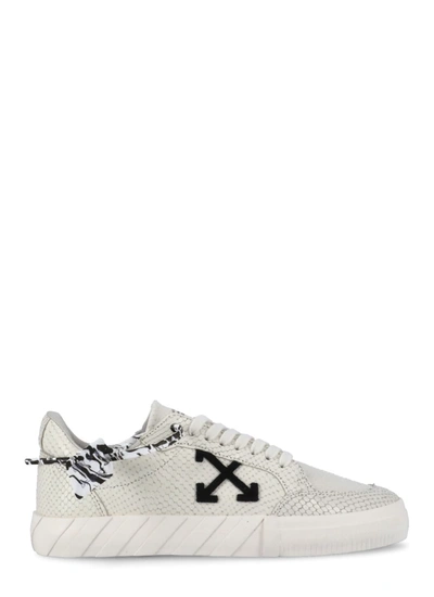 Shop Off-white Low Vulcanized Sneaker In White Black