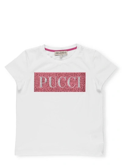 Shop Emilio Pucci Logo T-shirt In White